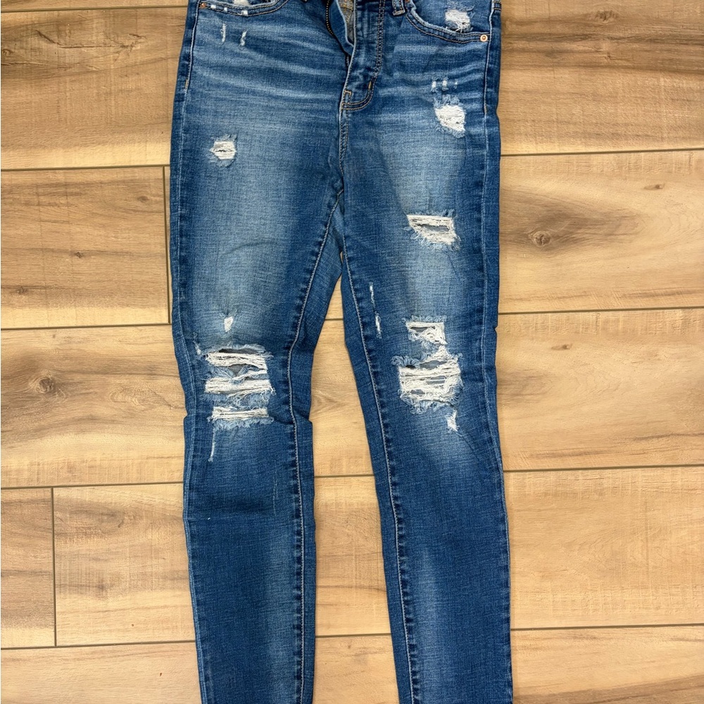 BKE Women's Distressed Skinny Jeans BILLIE